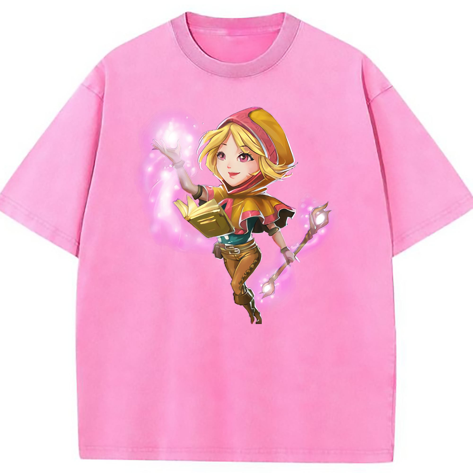 （画像用） リーグ・オブ・レジェンド League of Legends LOL 綿100% ヴィンテージ風 半袖Tシャツ（フロントプリント）